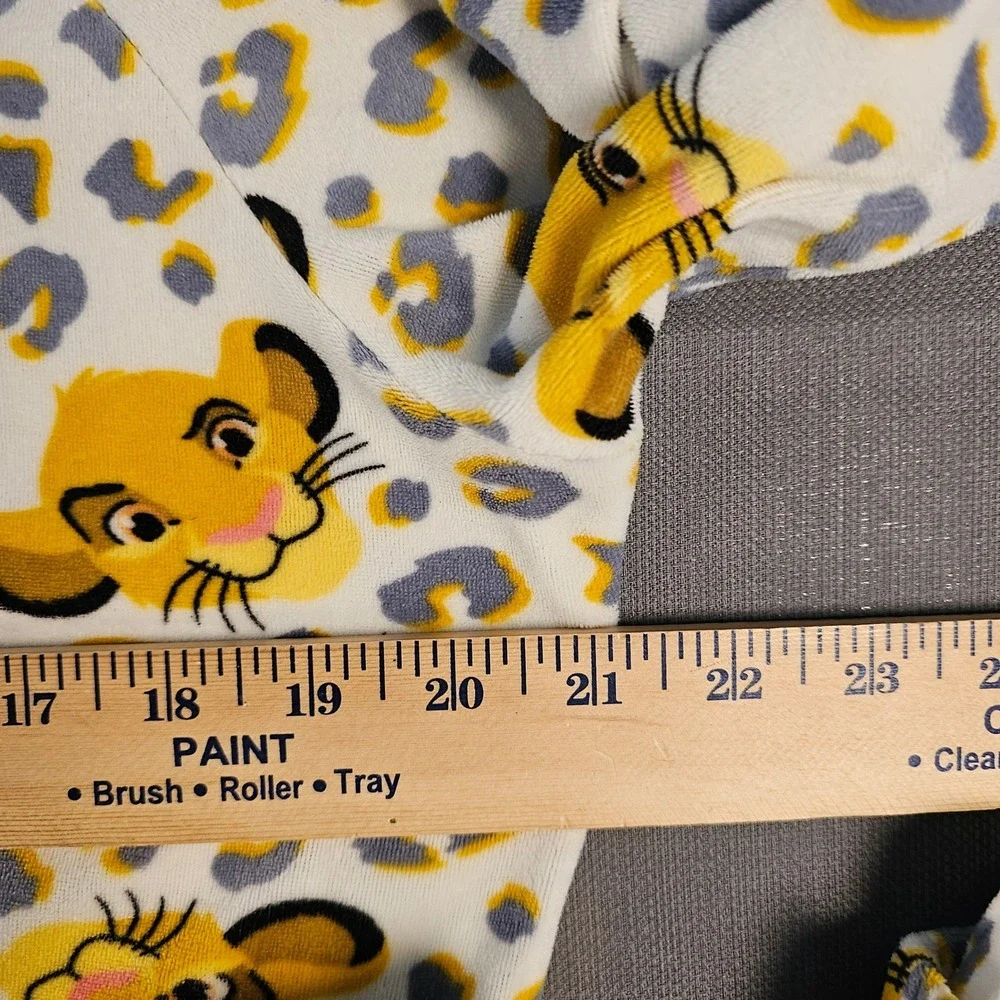 Disney The Lion King Simba Leopard Print Fleece Pajama Set  Large 12-14